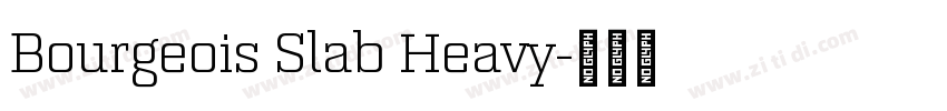 Bourgeois Slab Heavy字体转换